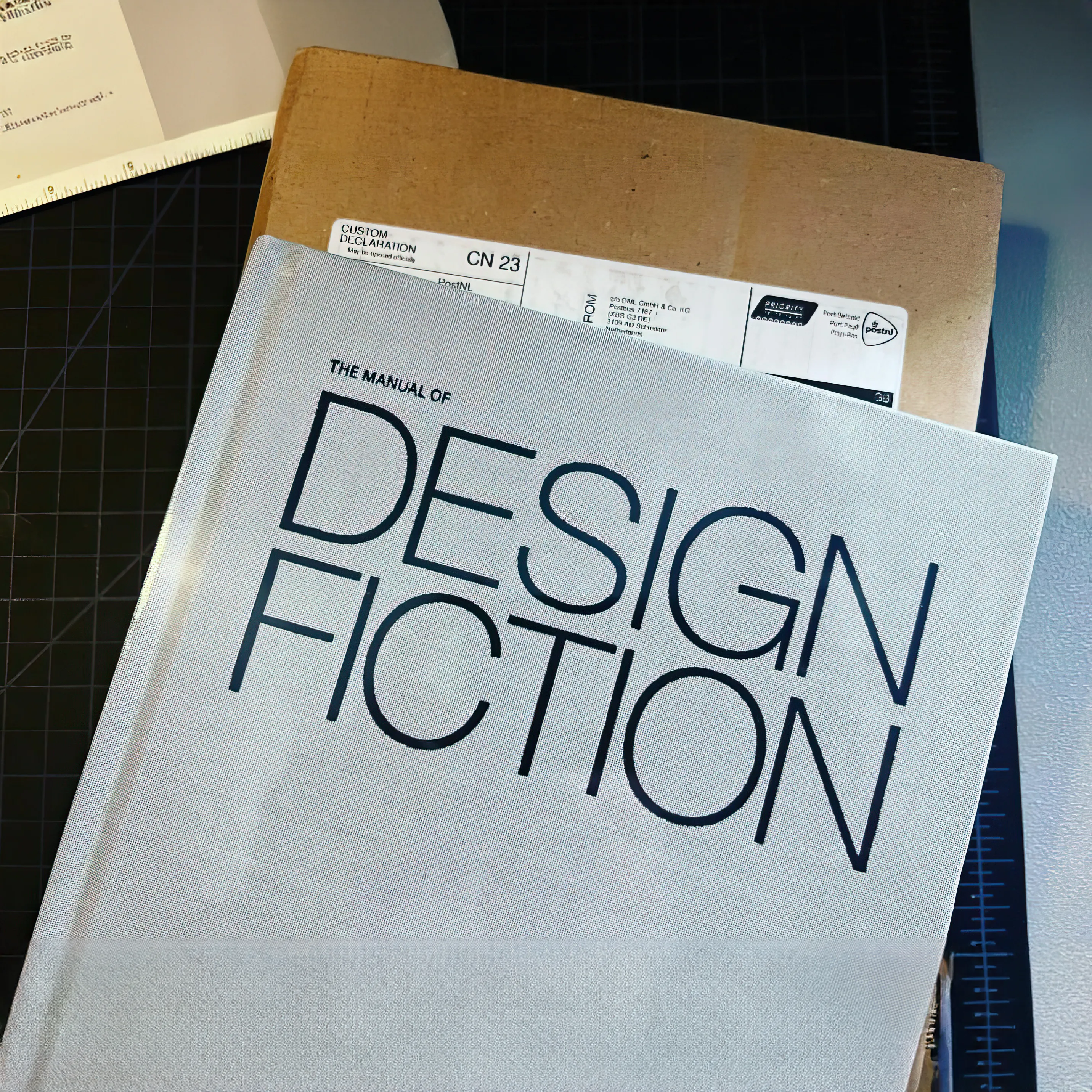 A photo from or of the book The Manual of Design Fiction (Hardcover) by Julian Bleecker